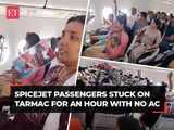 Air travellers' trauma: Spicejet plane stuck on tarmac for an hour with no AC, passengers share videos