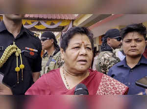 **EDS: SCREENSHOT VIA PTI VIDEOS** Imphal: Manipur Governor Anusuiya Uikey speak...