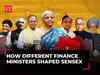 Sensex performance under different Finance Ministers since 2002