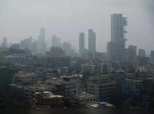A general view of high-rise residential buildings amidst other residential buildings in Mumbai