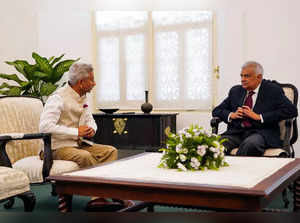 Colombo, June 20 (ANI): EAM Dr S Jaishankar meets with Sri Lanka President Ranil...