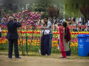 Tourists Flock To Asia's Largest Tulip Garden