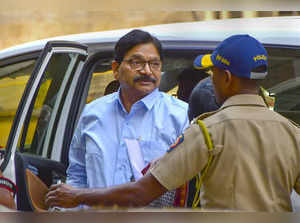 Mumbai: Shiv Sena (UBT) leader Ravindra Waikar arrives at the Enforcement Direct...