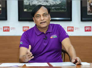New Delhi: Chairman & MD, Axis My India Pradeep Gupta during an interview with P...