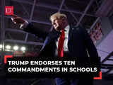 US: Donald Trump endorses Ten Commandments in schools, tells evangelicals 'go and vote'