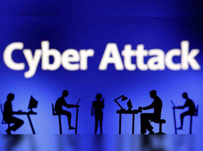 FILE PHOTO: Illustration shows words "Cyber Attack