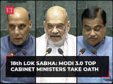 Rajnath Singh, Amit Shah, Nitin Gadkari, and Shivraj Singh Chauhan take oath as Lok Sabha members