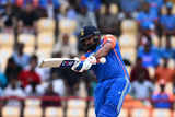T20 World Cup: Skipper Rohit Sharma scores half-century; becomes first to hit 200 sixes in T20I