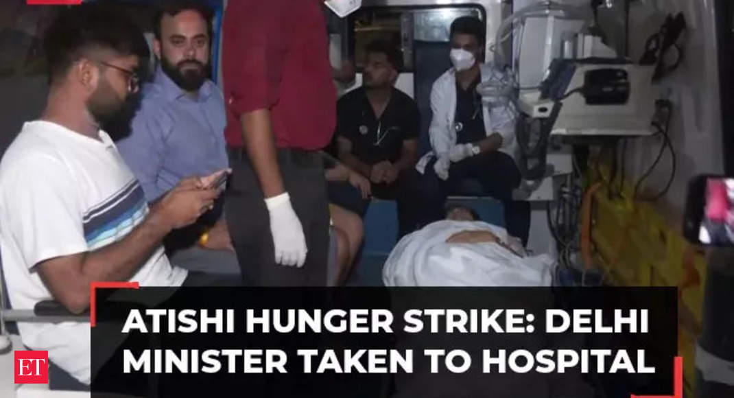 Delhi Water Crisis: Atishi taken to LNJP hospital over deteriorating health due to fast; 'fighting for people of Delhi...', says Sanjay Singh - The Economic Times Video | ET Now