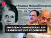 BJP attacks Congress on the 49th anniversary of Emergency