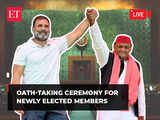 Parliament session day 2: Rahul Gandhi, Akhilesh Yadav among many to take oath in Lok Sabha | Live
