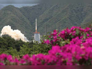 Long March-2C rocket carrying a satellite developed by China and France takes off from Xichang Satellite Launch Center