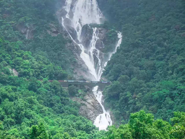 Enjoy The Seren​e Yet Majestic Dudhsagar Falls