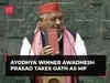 SP Dalit leader Awdhesh Prasad, who won Ayodhya, takes oath as Lok Sabha member
