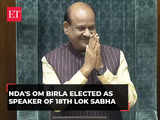 Om Birla elected Speaker of 18th Lok Sabha, second time in a row