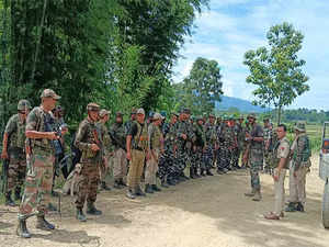 Manipur: Security forces hold joint combing operations to restore stability in Jiribam