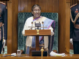 Budget 2024 will see many historic economic policies, will be a futuristic one: President Murmu at Parliament:Image