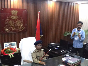 9 year old becomes IPS officer for a day, while battling brain cancer