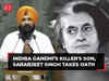 18th Lok Sabha: Son of Indira Gandhi’s killer, Sarabjeet Singh Khalsa takes oath as MP