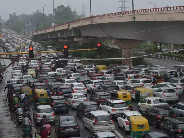 Traffic jams across city