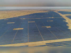**EDS: TO GO WITH STORY** New Delhi: 300 MW Nokhra solar project being implement...