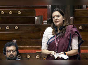 New Delhi, June 28 (ANI): Shiv Sena (UBT) MP Priyanka Chaturvedi speaks in the R...