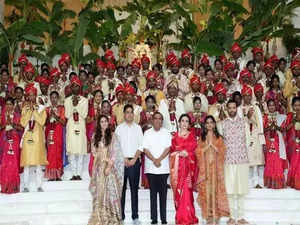 Ambani family oragnaise 'Samuh Vivah'for 50 underprivileged couples before Anant-Radhika's wedding