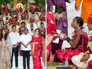 Nita & Mukesh Ambani throw grand mass wedding ceremony for the poor ahead of son Anant’s wedding