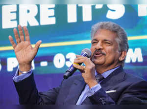 Chennai: Mahindra Group Chairman Anand Mahindra speaks at a session during the G...