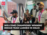 Men's T20 World Cup winning Indian team finally lands in New Delhi