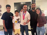 In Pictures: Virat Kohli celebrates T20 World Cup victory with family in Delhi
