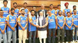 PM Modi seen holding T20 WC trophy during meet with Team India; Here are visuals
