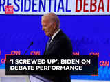 Joe Biden admits he "screwed up" his presidential debate against Donald Trump