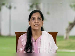 **EDS: VIDEO GRAB VIA @AamAadmiParty** New Delhi: Sunita Kejriwal, wife of Delhi...