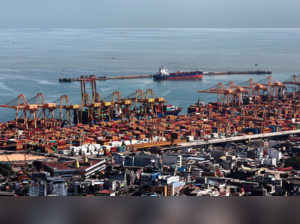 A general view of the Colombo main port, Sri Lanka