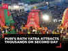 Jagannath Puri Rath Yatra 2024: Odisha sees large devotee turnout on day 2