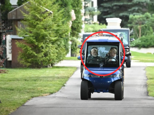 Russian President Putin drives Indian PM Modi in his electric car around his residence