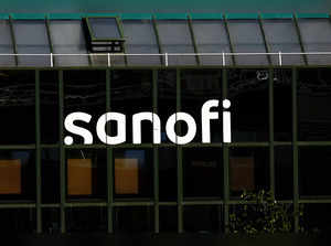 FILE PHOTO: The logo of French drugmaker Sanofi