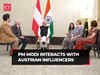PM Modi in Vienna, interacts with Austrian influencers