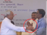 Watch: "I touch your feet...": Nitish Kumar loses cool at IAS officer at public event