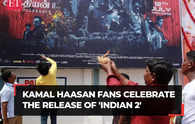 Kamal Haasan movie 'Indian 2' released in theatre, fans celebrate by bursting crackers