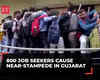Near-Stampede at job interview in Gujarat as 800 compete for 40 vacancies