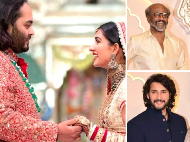 South Indian Cinema's Biggest Names At Anant Ambani's Wedding