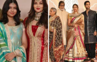 Aishwarya Rai and daughter Aaradhya pose separately from Bachchan clan at Anant Ambani's lavish wedding