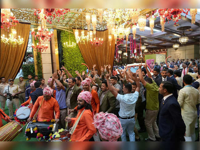 Wedding of Indian billionaire Mukesh Ambani's son Anant Ambani in Mumbai