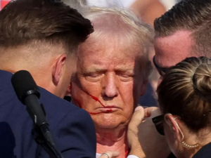 Trump injured after assassination bid:Image