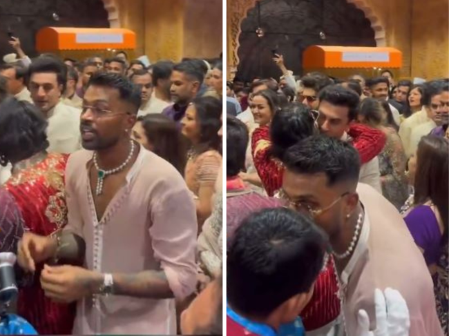 Hardik Pandya at Anant Ambani's wedding