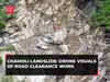 Chamoli landslide: Drone visuals of road clearance work carried out by BRO on NH 7, watch!