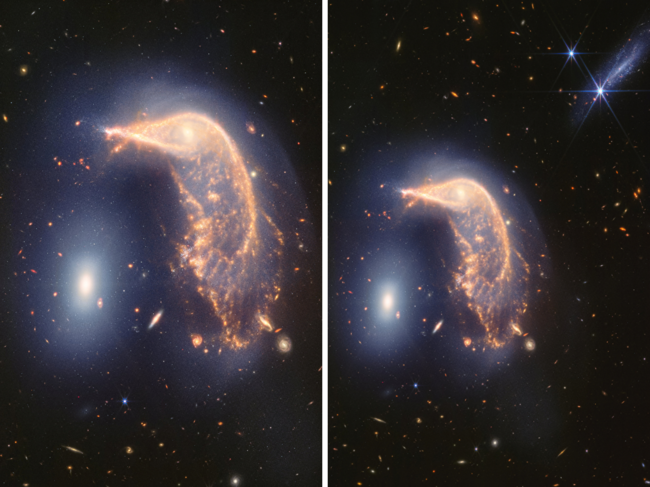 NASA reveals spectacular image of interacting galaxies on James Webb Space Telescope's second anniversary