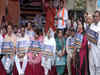 BJP workers stage protests against Delhi CM Arvind Kejriwal over rise in power tariffs